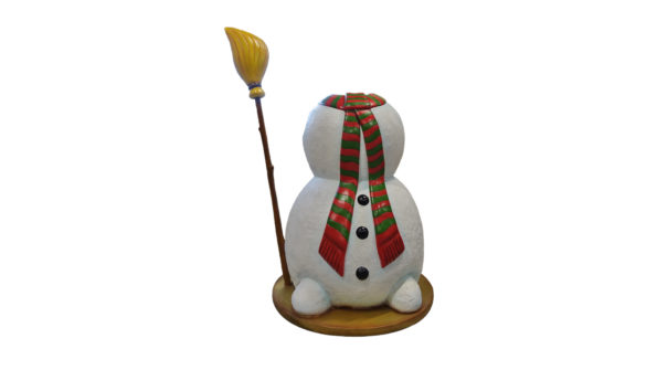 Snowman with brush  pod