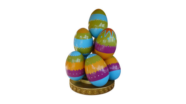 Easter egg pile