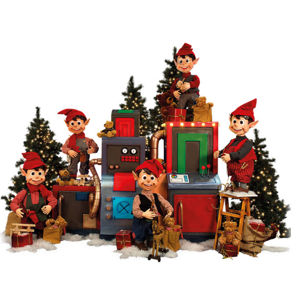 Toy Machine with Working Elves.